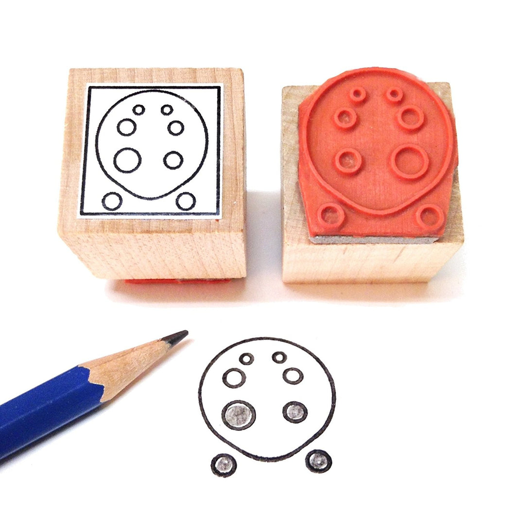 Ocarina Fingering Rubber Stamp (8 Hole)