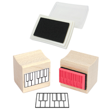 Mini Piano Diagam Rubber Stamp
