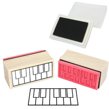 Piano Fingering Rubber Stamp