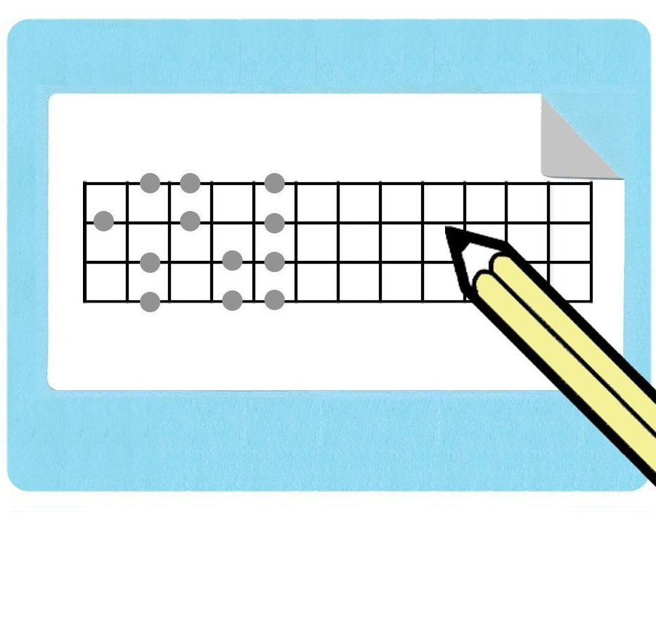 Ukulele Fretboard Diagram Stickers (Free Shipping!)