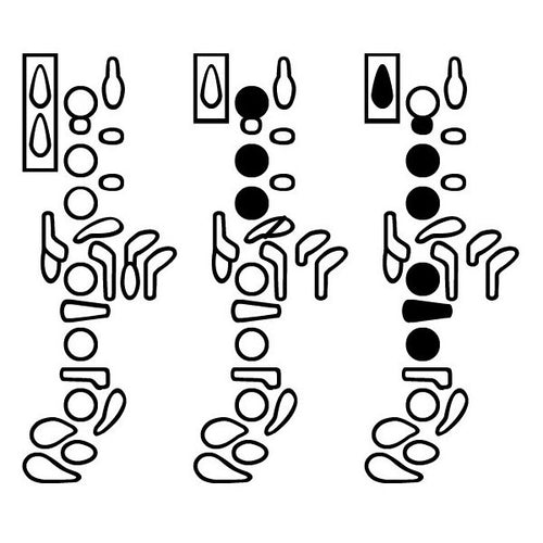 Oboe Fingering Diagram Font