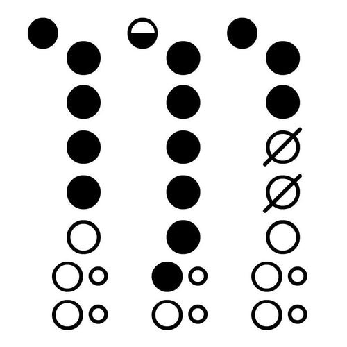 Recorder Fingering Diagram Font