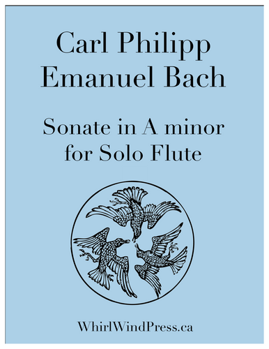 Carl Philipp Emanuel Bach - Sonate in A minor for Solo Flute