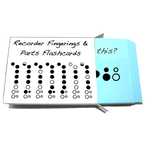 Recorder Fingering and Parts Flashcards