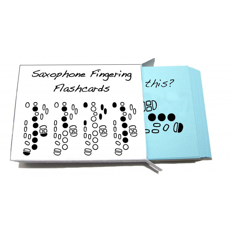 Saxophone Fingering Flashcards